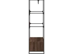 vidaXL Kleiderständer Braun Eichen-Optik 90x50x180 cm Holzwerkstoff 849298