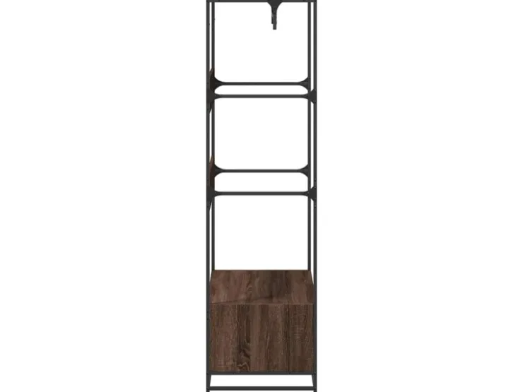 vidaXL Kleiderständer Braun Eichen-Optik 90x50x180 cm Holzwerkstoff 849298