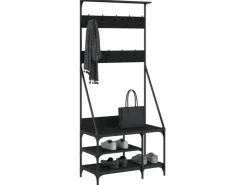 vidaXL Kleiderständer mit Schuhablage 80x40x184 cm 837862* Garderoben