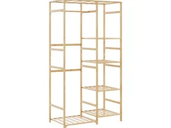 vidaXL Kleiderständer mit Ablagen 100x50x184,5 cm Bambus 4008920