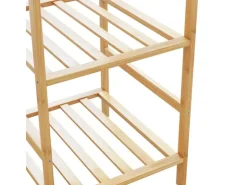 vidaXL Kleiderständer mit Ablagen 100x50x184,5 cm Bambus 4008920
