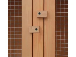 vidaXL Kleintier-/Kaninchenstall 6 Boxen Holz