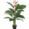 vidaXL Künstliche Pflanze Strelitzia mit Topf Rot 100 cm