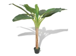 vidaXL Künstlicher Bananenbaum mit Topf 150 cm Grün
