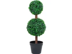 vidaXL Künstlicher Buchsbaum mit Topf Kugelform Grün 60 cm* Kunstpflanzen