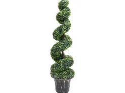 vidaXL Künstlicher Buchsbaum mit Topf Spiralform Grün 117 cm* Kunstpflanzen