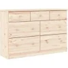 vidaXL Kommode ALTA 112x35x73 cm Massivholz Kiefer