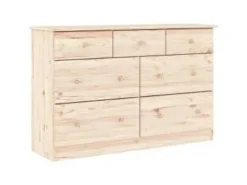 vidaXL Kommode ALTA 112x35x73 cm Massivholz Kiefer
