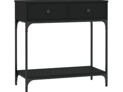 vidaXL Konsolentisch Schwarz 75x34,5x75 cm Holzwerkstoff Modell 1* Tische