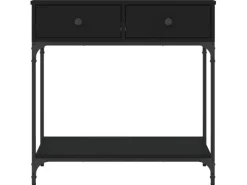 vidaXL Konsolentisch Schwarz 75x34,5x75 cm Holzwerkstoff Modell 1* Tische
