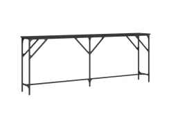 vidaXL Konsolentisch Schwarz 200x29x75 cm Holzwerkstoff