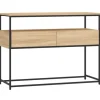 vidaXL Konsolentisch Sonoma-Eiche 100x40x75 cm Holzwerkstoff* Tische