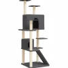 vidaXL Kratzbaum mit Sisal-KratzSäulen Dunkelgrau 153 cm Modell 1* Katzenbedarf