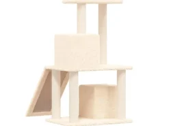 vidaXL Kratzbaum mit Sisal-KratzSäulen Creme 82 cm Modell 3