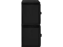 vidaXL Lagerschrank mit 4 Stoffkörben Schwarz 63×30×71 cm Stahl* Kommode
