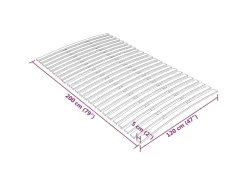 vidaXL Lattenrost mit 24 Latten 120x200 cm1123464* Betten