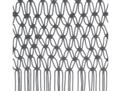 vidaXL Makramee Vorhang Anthrazit 140x240 cm Baumwolle Modell 2* Gardinenstangen|Türvorhänge