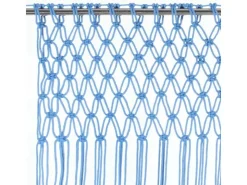 vidaXL Makramee Vorhang Blau 140x240 cm Baumwolle Modell 3* Türvorhänge