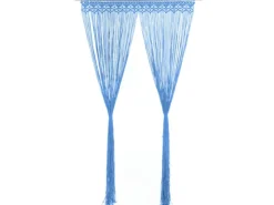 vidaXL Makramee Vorhang Blau 140x240 cm Baumwolle Modell 2* Türvorhänge