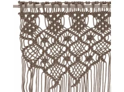 vidaXL Makramee Vorhang Taupe 140x240 cm Baumwolle Modell 6* Türvorhänge