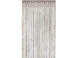 vidaXL Makramee Vorhang Taupe 140x240 cm Baumwolle Modell 3