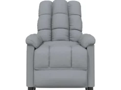 vidaXL Massagesessel Hellgrau Stoff Modell 37* Sessel