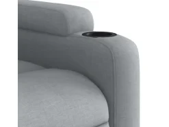 vidaXL Massagesessel Hellgrau Stoff Modell 4* Sessel