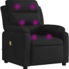 vidaXL Massagesessel Schwarz Stoff Modell 10* Sessel