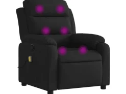 vidaXL Massagesessel Schwarz Stoff Modell 10* Sessel