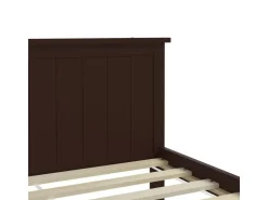vidaXL Massivholzbett Dunkelbraun Kiefer 160x200 cm1115583