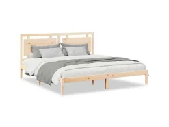 vidaXL Massivholzbett Extra Lang ohne Matratze 200x220 cm 3309207* Betten