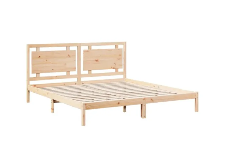 vidaXL Massivholzbett Extra Lang ohne Matratze 200x220 cm 3309207* Betten