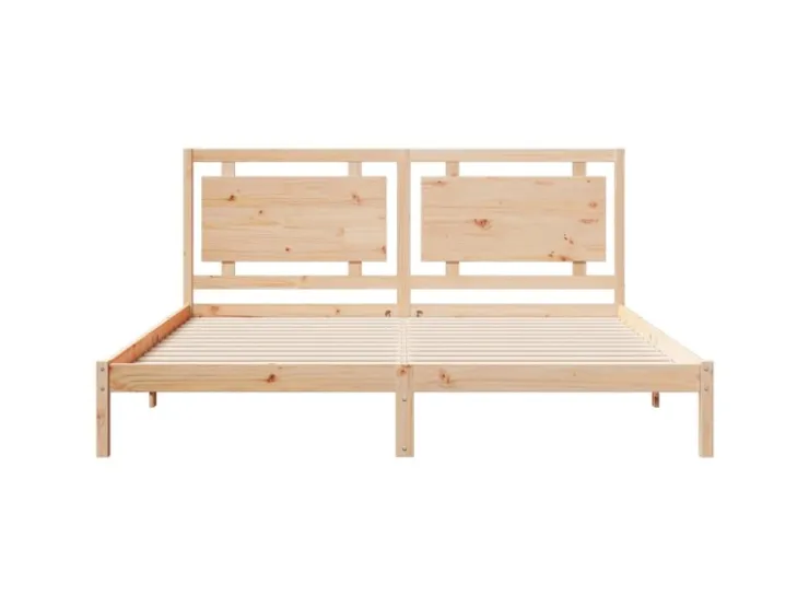 vidaXL Massivholzbett Extra Lang ohne Matratze 200x220 cm 3309207* Betten
