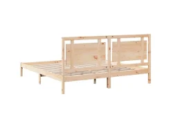 vidaXL Massivholzbett Extra Lang ohne Matratze 200x220 cm 3309207* Betten