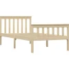 vidaXL Massivholzbett Helles Holz Kiefer 100x200 cm617227* Betten