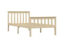 vidaXL Massivholzbett Helles Holz Kiefer 100x200 cm617227* Betten