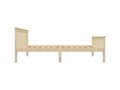vidaXL Massivholzbett Helles Holz Kiefer 100x200 cm617227* Betten