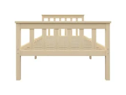 vidaXL Massivholzbett Helles Holz Kiefer 100x200 cm617227* Betten