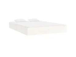 vidaXL Massivholzbett Weiß 140x200 cm1279634* Betten