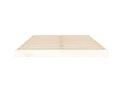 vidaXL Massivholzbett Weiß 120x200 cm Kiefer1370368