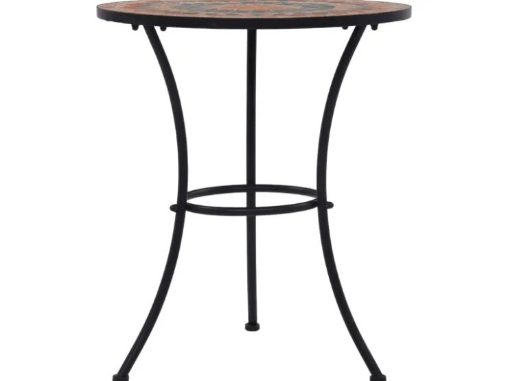 vidaXL Mosaik-Bistrotisch Orange/Grau 60 cm Keramik 46717