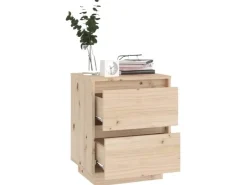 vidaXL Nachttische 2 Stk 40x35x50 cm Massivholz Kiefer* Tische