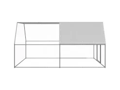 vidaXL Outdoor-Hühnerkäfig 3x4x2 m Verzinkter Stahl Modell 2* Kleintierbedarf