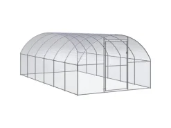 vidaXL Outdoor-Hühnerstall 3x6x2 m Verzinkter Stahl Modell 1* Kleintierbedarf