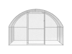 vidaXL Outdoor-Hühnerstall 3x2x2 m Verzinkter Stahl