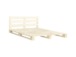vidaXL Palettenbett Massivholz Kiefer 200x200 cm619014