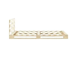 vidaXL Palettenbett Massivholz Kiefer 200x200 cm619014
