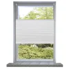 vidaXL Plissee Faltrollo Rollo Plisseerollo 100x150cm Weiß