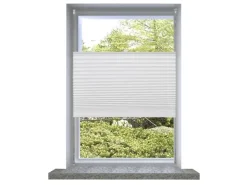 vidaXL Plissee Faltrollo Rollo Plisseerollo 100x150cm Weiß