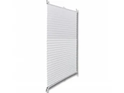 vidaXL Plissee Faltrollo Rollo Plisseerollo 100x150cm Weiß